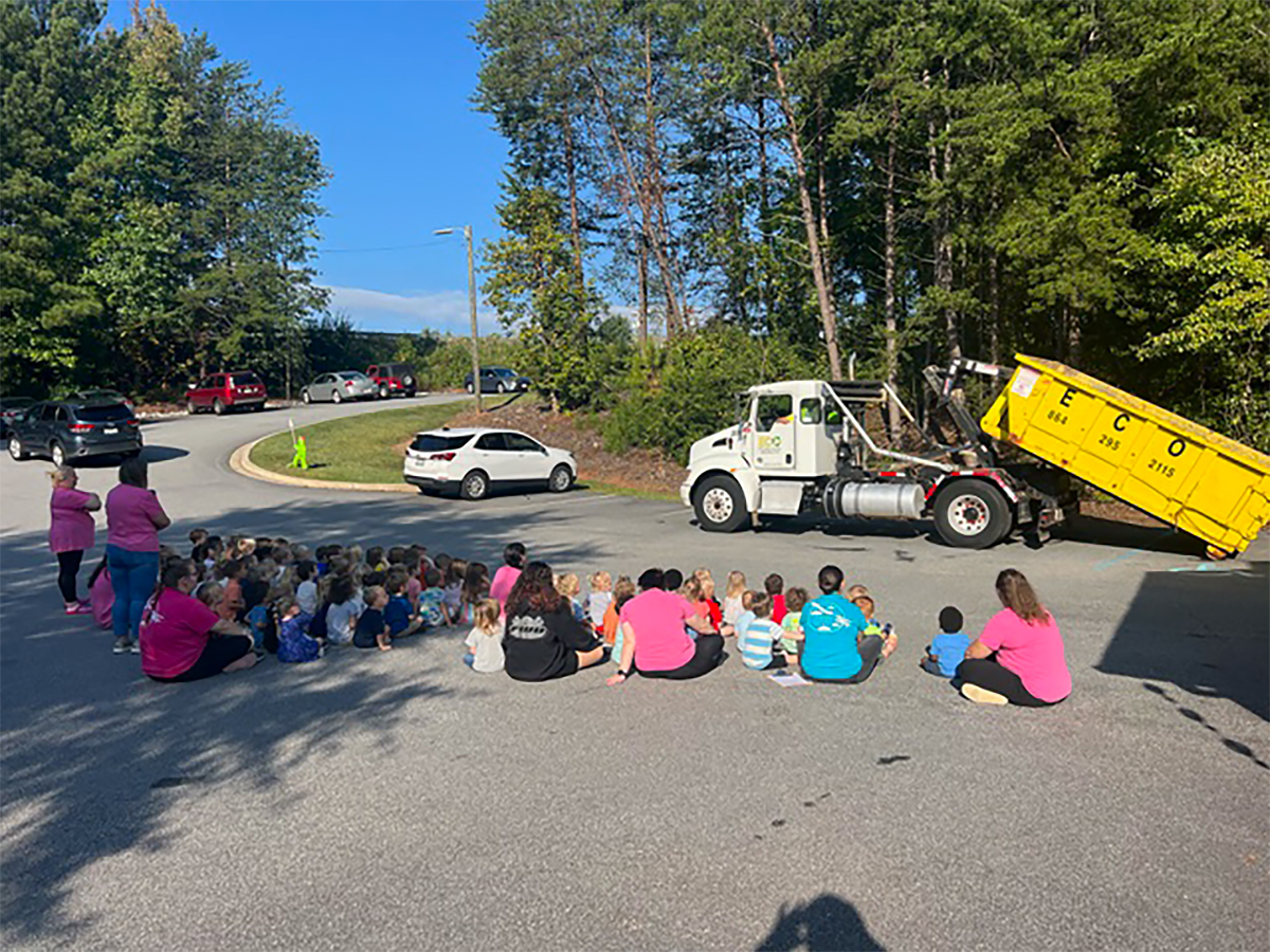 Great Adventures Learning Academy Hosts Eco Waste, a Meridian waste Company