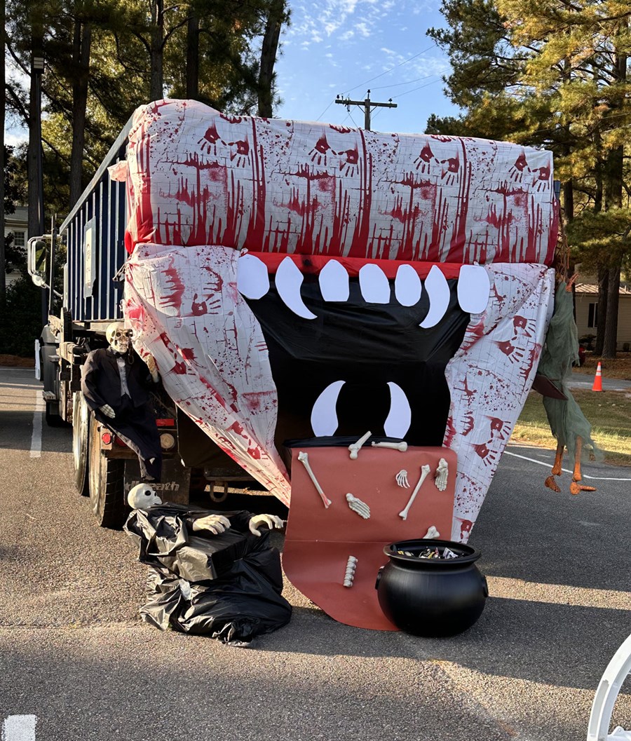 What’s Halloween without a Garbage Eating Truck?